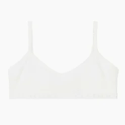 Claesens Underwear*Girls White Cotton Jersey Bra