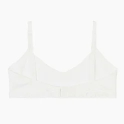 Claesens Underwear*Girls White Cotton Jersey Bra