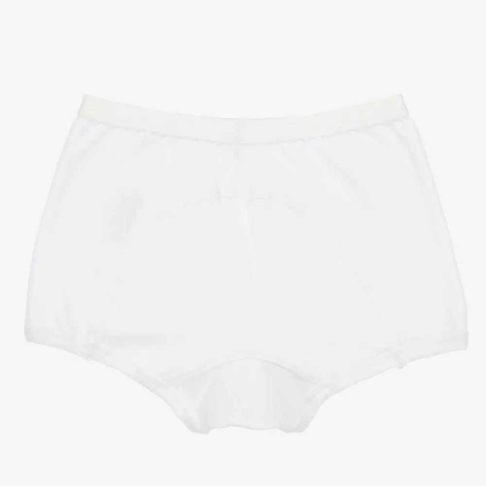 Claesens Underwear*Girls White Cotton Knickers (2 Pack)