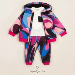 PUCCI Tops*Girls White Cotton Onde Top