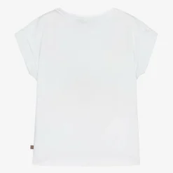 AIGNER Tops*Girls White Cotton T-Shirt