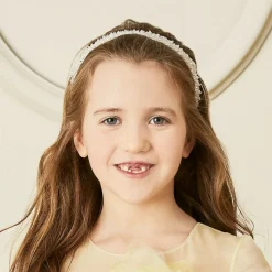 Sienna Likes To Party Hair Accessories*Girls White Crystal Hairband