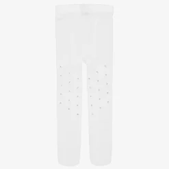Sevva Tights*Girls White Diamanté Tights
