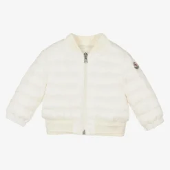 Moncler Enfant Coats & Jackets*Girls White Down Padded Ter Jacket