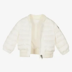 Moncler Enfant Coats & Jackets*Girls White Down Padded Ter Jacket