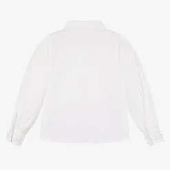 Fun amp; Fun Tops*Girls White Embellished Cotton Shirt