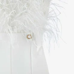 Junona Trousers*Girls White Feather Jumpsuit