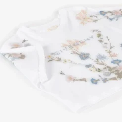 Givenchy Tops*Girls White Flower Print Cotton T-Shirt