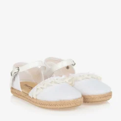 Pisamonas Espadrilles|Espadrilles*Girls White Lacey Espadrilles