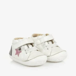 Old Soles First Walkers|First Walkers*Girls White Leather First Walker Shoes
