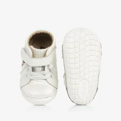Old Soles First Walkers|First Walkers*Girls White Leather First Walker Shoes
