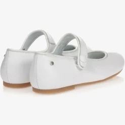 Manuela de Juan Pumps & Ballerinas|Pumps & Ballerinas*Girls White Leather Pumps