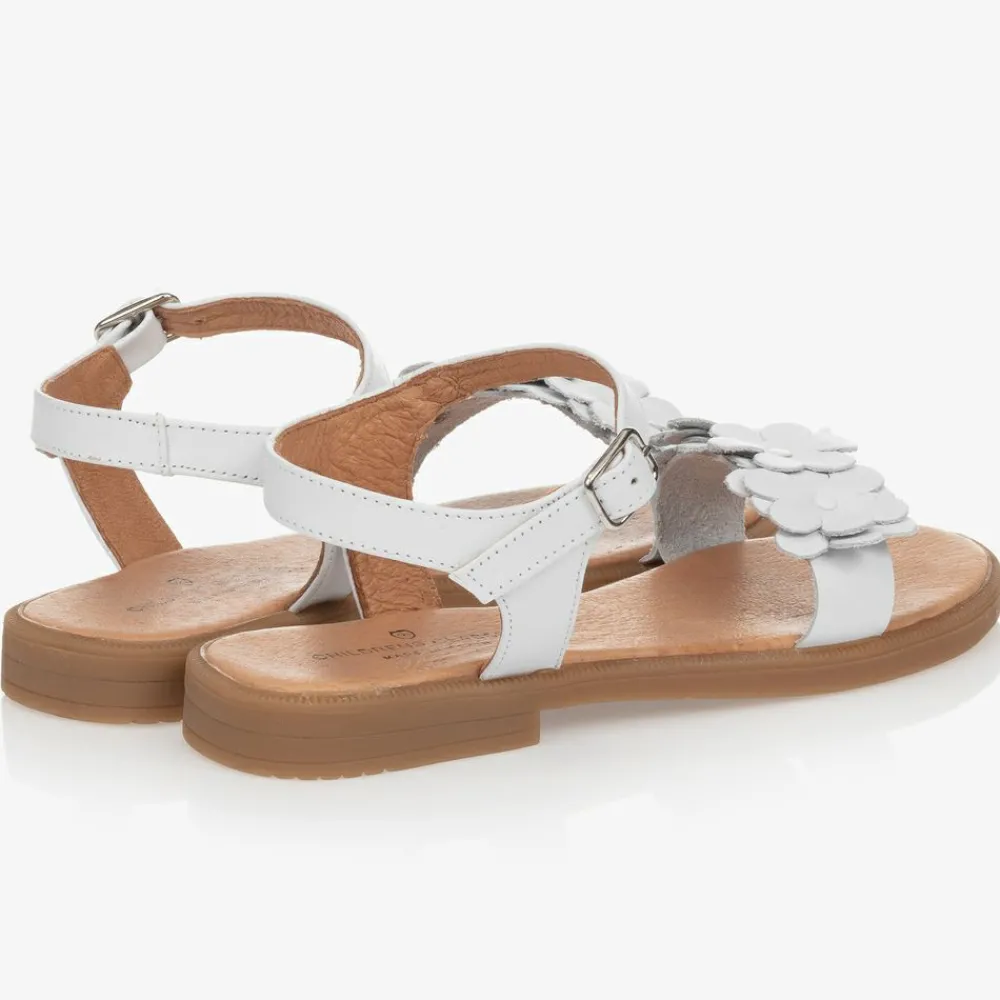Childrens Classics Sandals|Sandals*Girls White Leather Sandals
