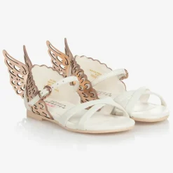 Sophia Webster Mini Sandals*Girls White Leather Sandals