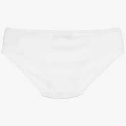 Story Loris Underwear*Girls White Modal & Lace Knickers