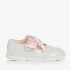 Early Days First Walkers|First Walkers*Girls White Patent First Walker Shoes
