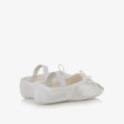 Katz Pumps & Ballerinas|Pumps & Ballerinas*Girls White Satin Ballet Shoes