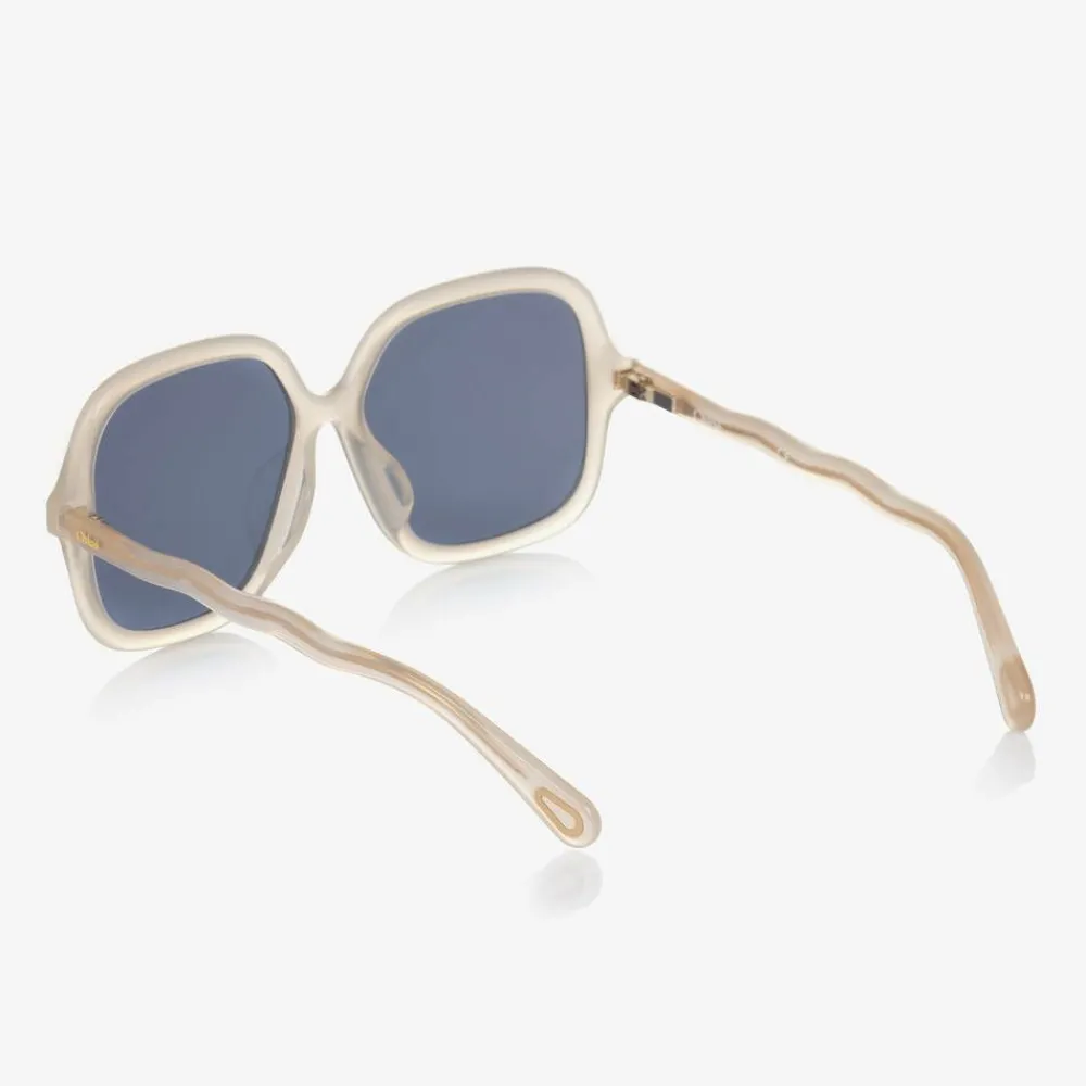 Chloé Clothing Accessories*Girls White Square Sunglasses