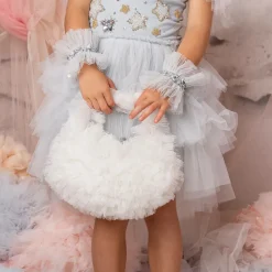 Tutu du Monde Bags*Girls White Tulle Handbag (28cm)