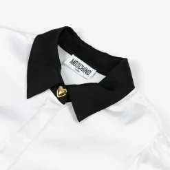Moschino Kid-Teen Tops*Girls White Viscose Satin Blouse