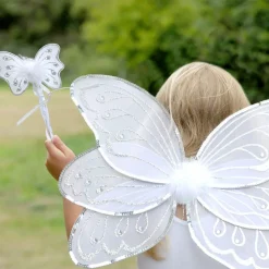 Dress Up by Design Costumes*Girls White Wings & Wand Dressing-Up Set