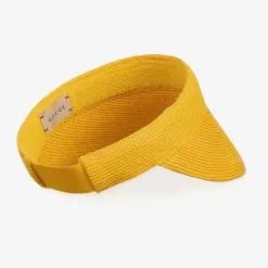 Gucci Hats*Girls Yellow Flower Straw Sun Visor