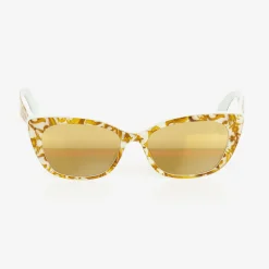 Dolce amp; Gabbana Clothing Accessories*Girls Yellow Majolica Print Sunglasses