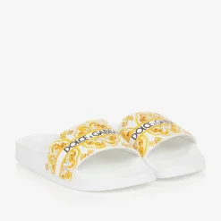 Dolce amp; Gabbana Sliders|Sliders*Girls Yellow Majolica Sliders
