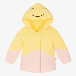 Stella McCartney Kids Tops*Girls Yellow Organic Cotton Cardigan