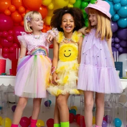 Tutu du Monde Gifts*Girls Yellow Smiling Face Tulle Dress