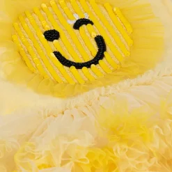 Tutu du Monde Gifts*Girls Yellow Smiling Face Tulle Dress