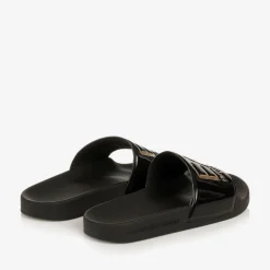 EA7 Emporio Armani Sliders|Sliders*Glossy Black EA7 Logo Sliders