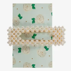 Milledeux Hair Accessories*Gold & Pearl Hair Clip (8cm)