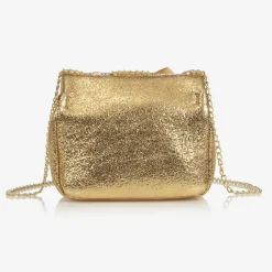 Angels Face Bags*Bow Handbag (17cm) Gold