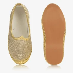 Caramelo Kids Pumps & Ballerinas|Pumps & Ballerinas*Gold Brocade Pumps
