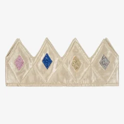 Meri Meri Costumes|Costumes*Gold Fabric & Glitter Dress Up Crown