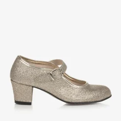 Childrens Classics Wedges & Heels|Wedges & Heels*Gold Glitter Heeled Shoes