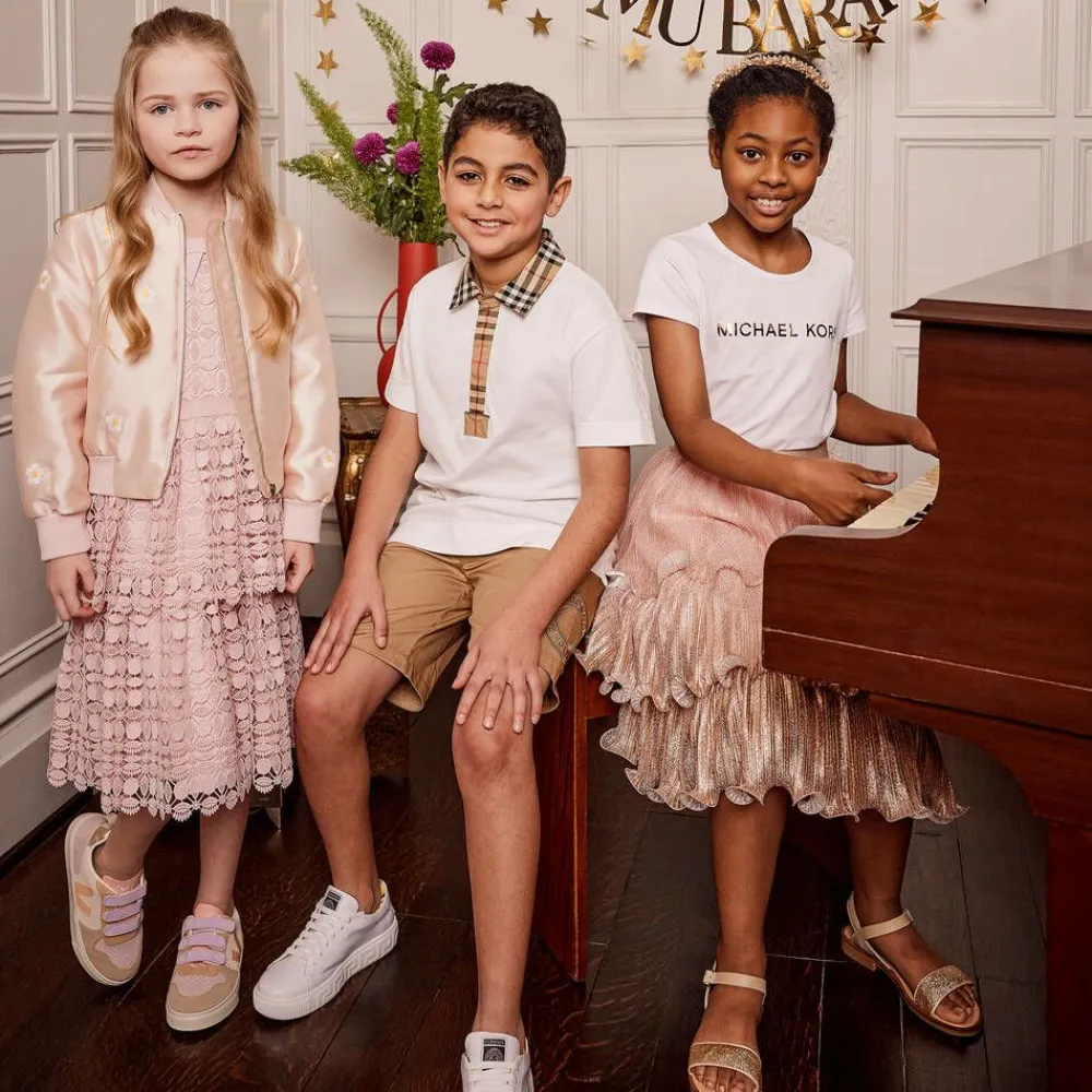 Childrens Classics Sandals*Gold Glitter Leather Sandals