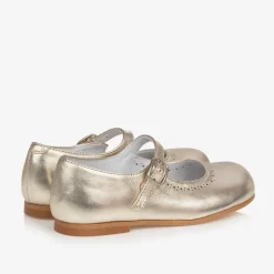 Childrens Classics Bar Shoes|Bar Shoes*Gold Leather Shoes