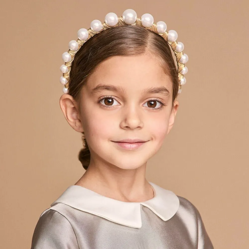 Sienna Likes To Party Hair Accessories*Gold Vida Pearl Hairband
