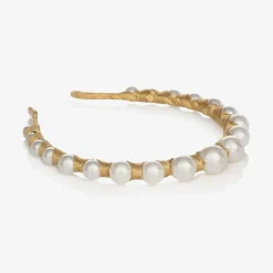 Sienna Likes To Party Hair Accessories*Gold Vida Pearl Hairband
