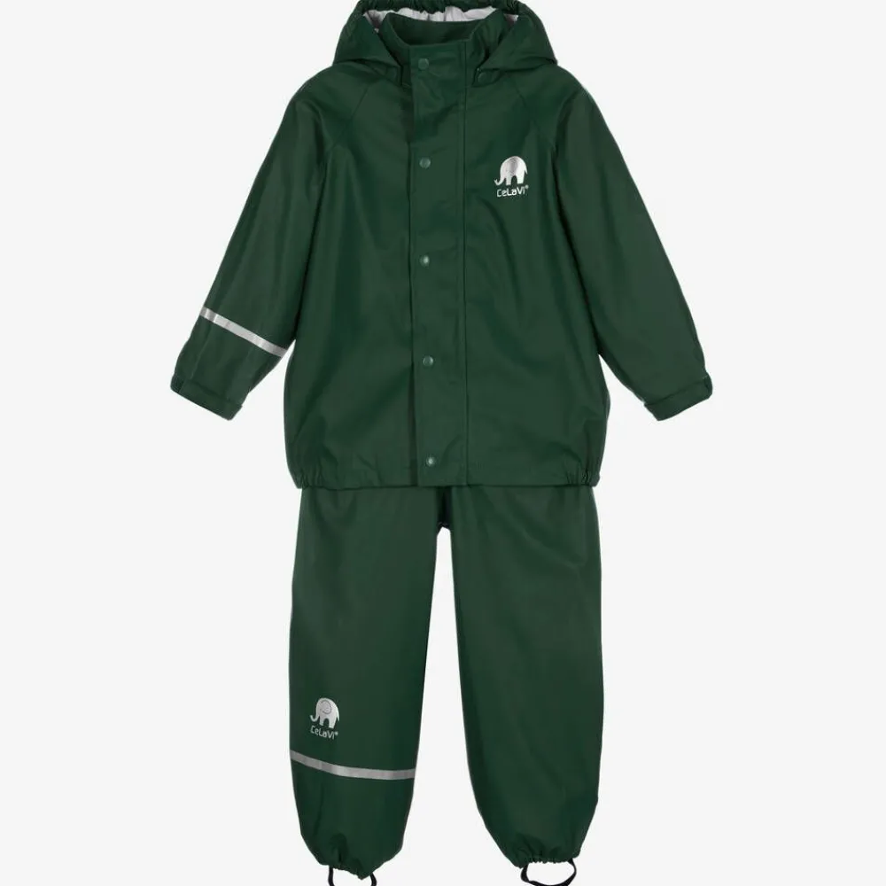 CeLaVi Coats & Jackets|Coats & Jackets*Green 2 Piece Rainsuit
