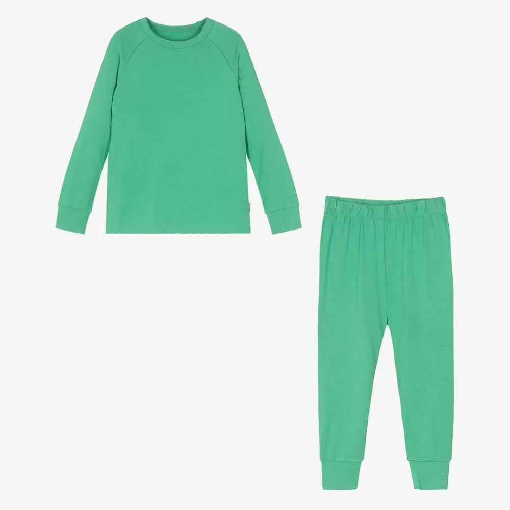 Roarsome Snowwear|Snowwear*Green Bamboo Jersey Base Layer Set