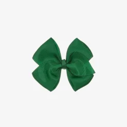 Bowtique London Hair Accessories*Green Bow Hair Clip (10cm) Forestgreen
