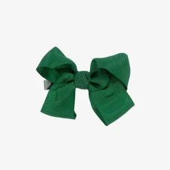 Bowtique London Hair Accessories*Green Bow Hair Clip (7cm) ForestGreen