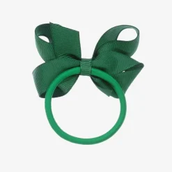 Peach Ribbons Hair Accessories*Green Bow Hair Elastic (7cm)