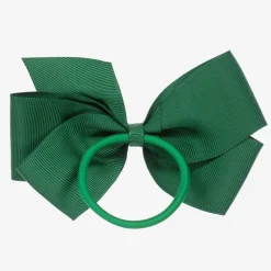 Peach Ribbons Hair Accessories*Green Bow Hair Elastic (12cm)