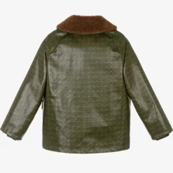 Gucci Coats & Jackets|Coats & Jackets*Green Cotton & Shearling Double G Jacket