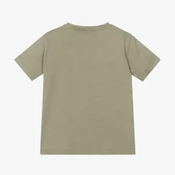 Versace Tops*Green Cotton Medusa Baby T-Shirt Taupe