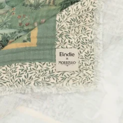 Elodie Blankets & Shawls*Green Cotton Muslin William Morris Blanket (100cm)